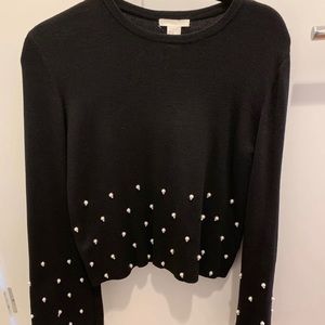 H&M pearls top